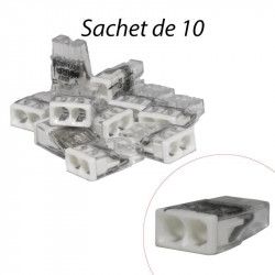 WAGO 2273-202 - Mini-borne de connexion rapide 2 entrées fils rigides (10pcs)