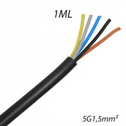 Câble U1000 R2V 5G1,5² Coupe au mètre