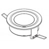 ZEMPER ALC0011- Cadre d'encastrement plafond rond SPAZIO, sans plaque (FC) 
