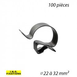 Clip de fixation tubes 22 à 32mm 100pcs - ING A200270
