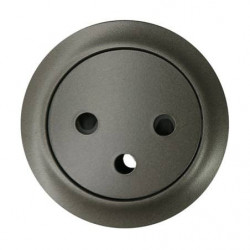 LEGRAND 067911 - Enjoliveur Prise 2P+T Surface Graphite Céliane