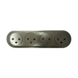 LEGRAND 067914 - Enjoliveur pour quadruple prise de courant Céliane Graphite