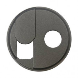 LEGRAND 067939 - Enjoliveur Prise téléphone RJ45 + TV Graphite Céliane