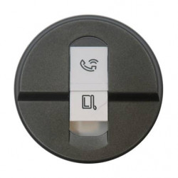 LEGRAND 067951 - Enjoliveur prise réseau RJ45 Graphite Céliane