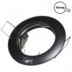 KANLUX 25995 - Spot fixe Rond Noir mat GU10 Diam : 76mm - FC