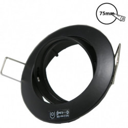 KANLUX 25996 -  Spot orientable Rond Noir mat GU10 Diam : 82 mm - FC