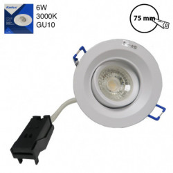 Kit spot COLIE Orientable Complet 6W 3000K Diam : 99 mm  - KITCOLIE