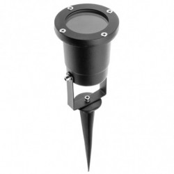 Spot projecteur jardin sur piquet GTV DIEGO GU10 Noir