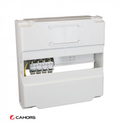 CAHORS 0802426R13 - Tableau de com. Saillie, TC200, Avec porte + 4 RJ45