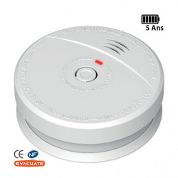Détecteur de fumées autonomie 5 Ans - EVACUATE 033534