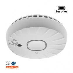 Détecteur de fumées autonomie 5 Ans - Garantie 5 ans - EVACUATE 040334