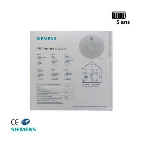 SIEMENS 5TC1292-6 Détecteur de fumées autonomie 5 Ans