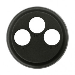 LEGRAND 067985 - Enjoliveur Prise TV-R-SAT Graphite Céliane