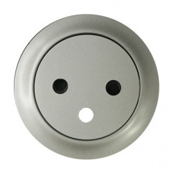 LEGRAND 068411 - Enjoliveur Prise 2P+T surface Titane Céliane