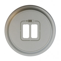 LEGRAND 068556 - Enjoliveur prise double pour chargeur USB Titane Céliane