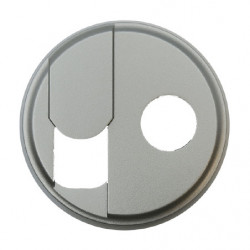 LEGRAND 068539 - Enjoliveur Prise téléphone RJ45 + TV Titane Céliane