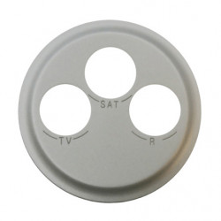 LEGRAND 068585 - Enjoliveur Prise TV-R-SAT Titane Céliane - FC