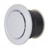 Bouche d'extraction d'air avec manchon 80mm réglable par vissage