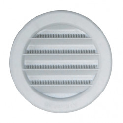 Grille d'aeration universelle encastrable en PVC 80mm blanc - EOLIANCE 010606