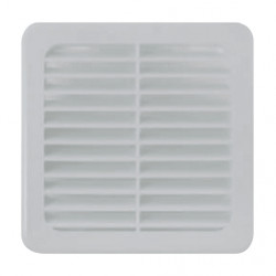 Grille d'aération en PVC à clipser 120X120mm blanc - EOLIANCE 200072