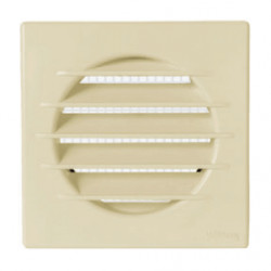 Grille d'aération PVC à clipser 126X126mm sable avec moustiquaire - EOLIANCE 400070