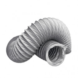 Gaine VMC souple en PVC Gris D125mm 6 mètres - EOLIANCE 60012506