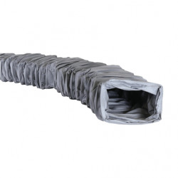 Gaine VMC renforce souples rectangulaire 125x70mm 3 mètres - EOLIANCE 63212503