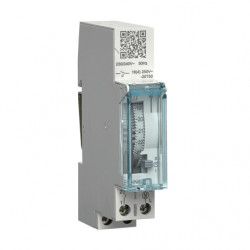 Interrupteur horaire électromécanique Hager 24 heures avec réserve - EHN011