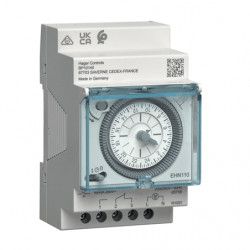 Interrupteur horaire électromécanique  Hager 24 heures avec réserve - EHN111