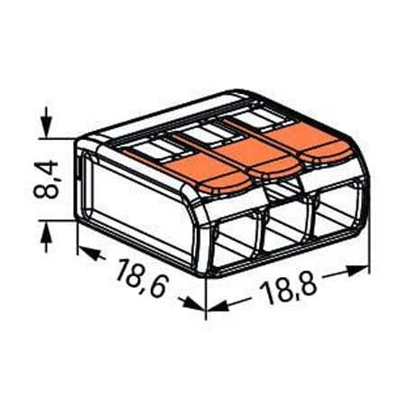 Borne de connexion à levier