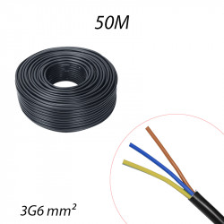 Câble U1000 R2V 3G6² Couronne de 50m