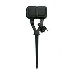 Plexo Piquet de jardin avec 2 prises Anthracite - 069749L
