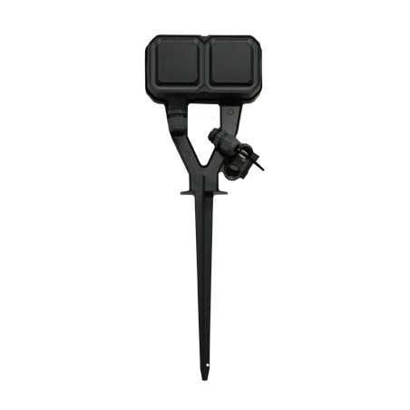 Plexo Piquet de jardin avec 2 prises Anthracite