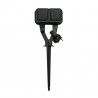 Plexo Piquet de jardin avec 2 prises Anthracite