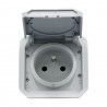 Plexo Prise de courant 2P+T composable Gris