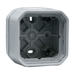 LEGRAND 069651L - Boîtier 1 poste Plexo Gris en saillie étanche à composer
