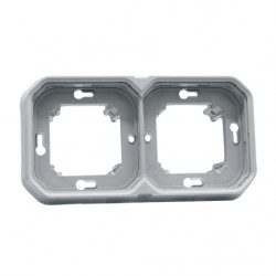 LEGRAND 069683L - Support 2 postes Plexo Gris encastré étanche à composer