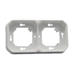 LEGRAND 069694L - Support 2 postes Plexo Blanc encastré étanche à composer