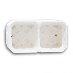 LEGRAND 069690L - Boîtier 2 postes Plexo Blanc en saillie étanche à composer