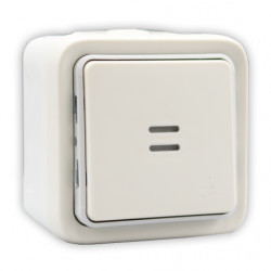 LEGRAND 069612 - Va-et-vient témoin 10A Plexo saillie Blanc (FC)