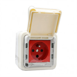 LEGRAND 069623 - Prise à détrompage en saillie Plexo Blanc 2P+T 16A (FC)