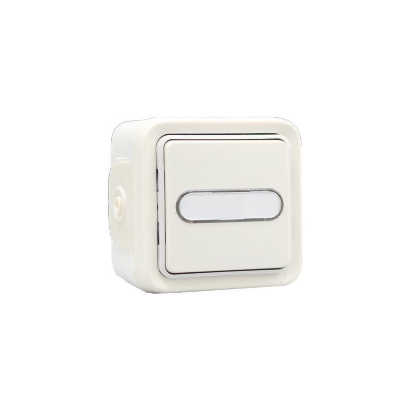 Poussoir De Sonnette Legrand 40010 En Bakélite Ivoire Avec étiquette - Ancien Stock