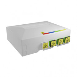 Boîtier optique DTIO 4 FO pouvant être monté sur un rail DIN ou sur un mur - AXITRONIC 48FTTH4