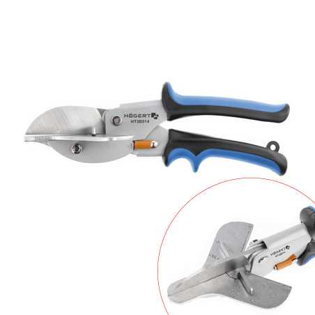 Cisaille moulures multi-angles 0, 30 et 45 degrés - HOGERT HT3B514