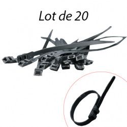Colliers d'installation noir 9x260mm - sachet de 20 pièces