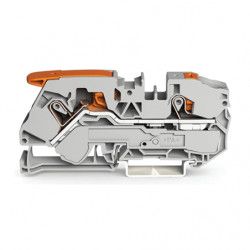 Bloc de jonction Gris 2 conducteurs 16mm avec levier - WAGO 2116-5201