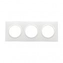 Plaque carrée Dooxie Blanc 3 postes - LEGRAND 600803