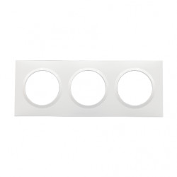 Plaque carrée Dooxie Blanc 3 postes - LEGRAND 600803
