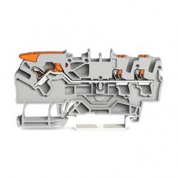 Bloc de jonction Gris 3 conducteurs 2,5 mm avec levier - WAGO 2102-5301