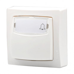 Poussoir porte étiquette Oteo complet blanc - LEGRAND 086009L